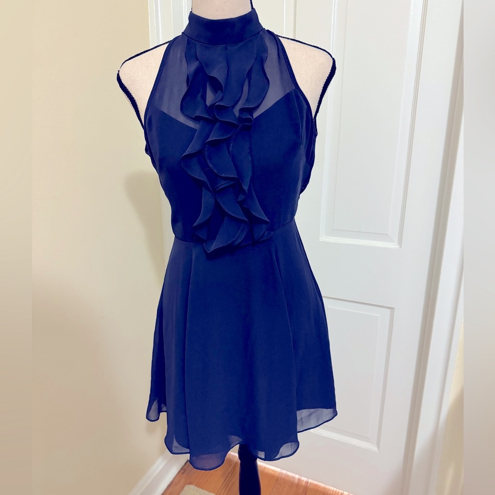 BCBG Halter Chiffon Dress
